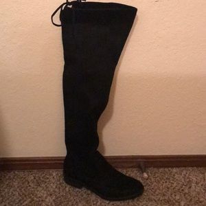 Black over the knee boots